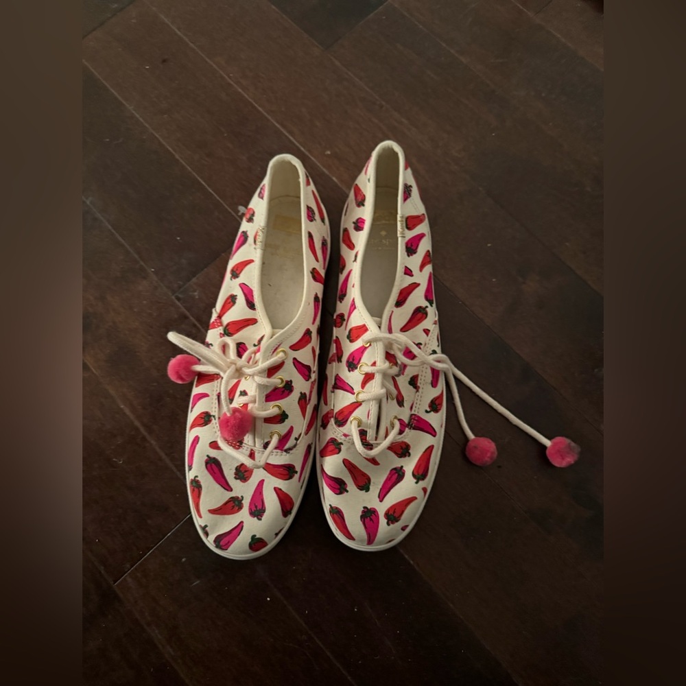 NWOT Keds X Kate Spade, “Spicy 🌶 Chili” Sneakers, Sz 10